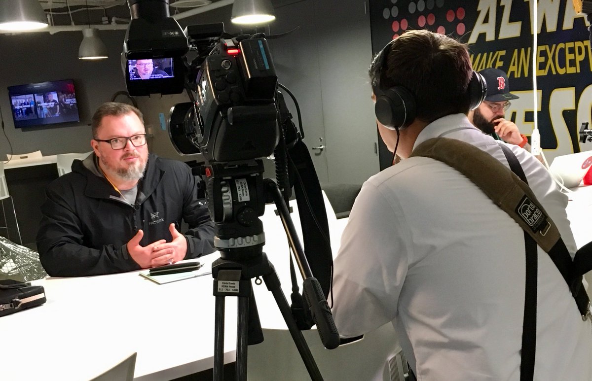 armyfutures's tweet image. Adam Harrison and Paul Norwood from the @USArmy #FuturesCommand sat down with @KXAN_News reporter Chris Davis to discuss &quot;A-Hack-of-the-Drones,&quot; that will kick off tomorrow with @MD5NET at the @CapitalFactory in Austin Tx.