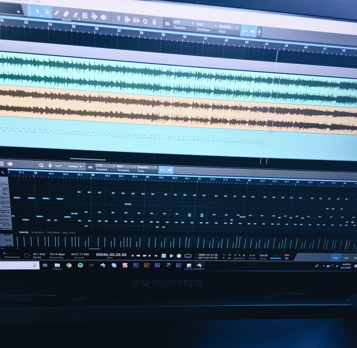 cameronsdrums's tweet photo. Programming drums for an upcoming @ScrewAttack #deathbattle ⚔️🛡👀 https://t.co/bDoQnDpN6H