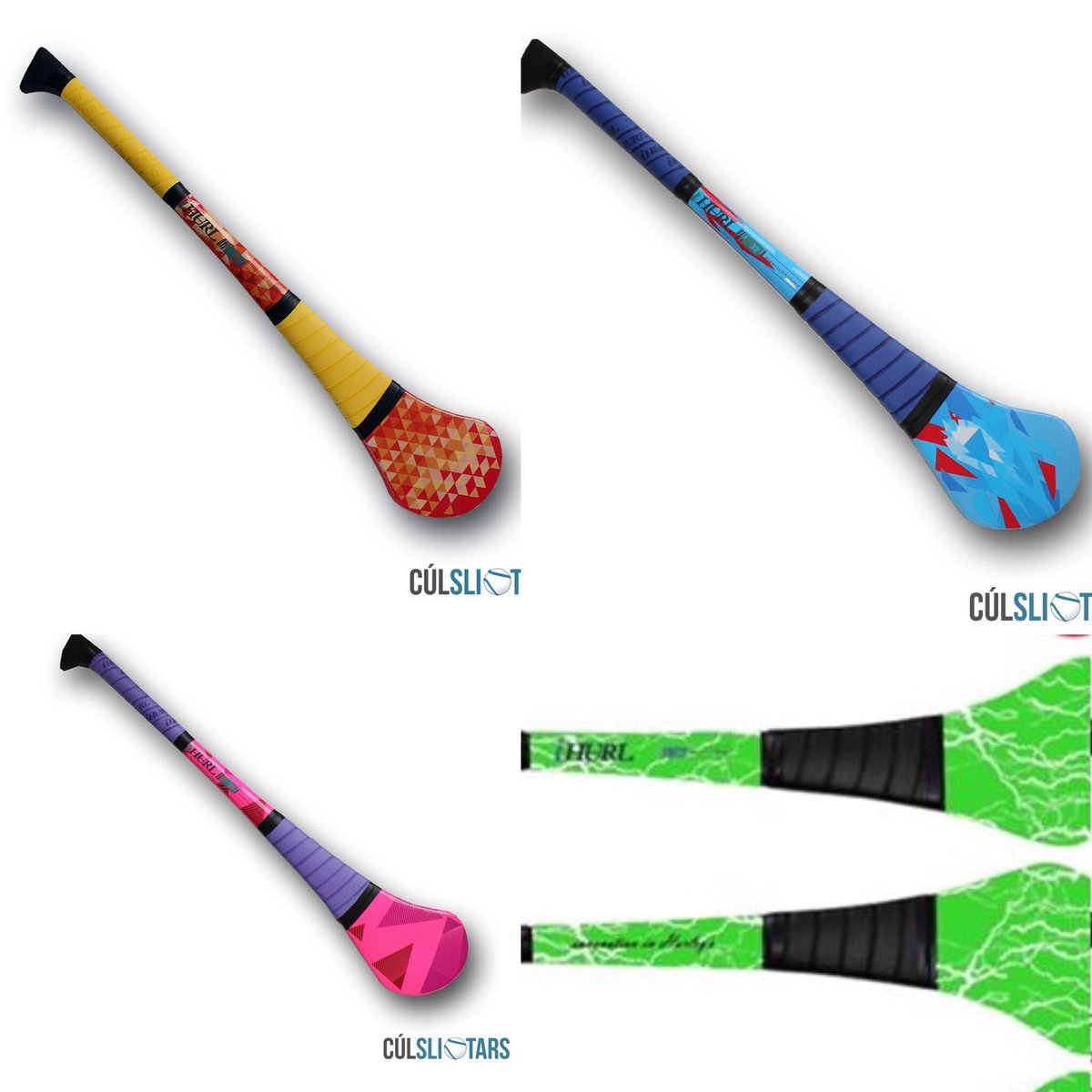 culsliotars's tweet photo. The green lightening #funkyihurl was the most popular #ihurl at #Ploughing18 which is yours? #compositehurleys #betterbuilt https://t.co/64tZ99Wmdz