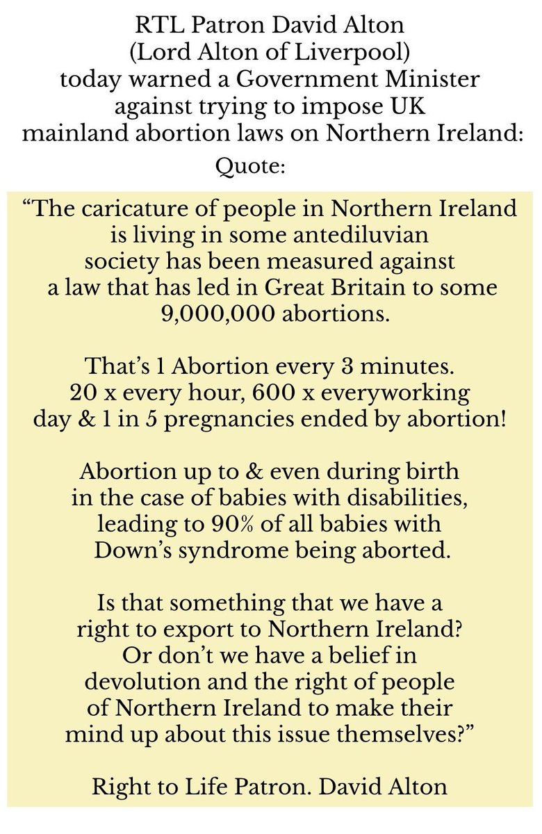 RockofLifeNI's tweet photo. @bbctheview @Anna_Soubry With all due respect, your track record for Abortion in England isn't something to boast about. #NorthernIreland protects the right to life of 'both' mother & child. Please respect Our laws! #Womendemandbetter #TheNorthProtects #prolife #devolvedgovernment https://t.co/jtD6cbujPk