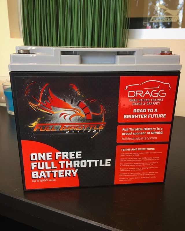 FullThrottleAGM's tweet photo. Our raffle prize is ready for the @draggteam Road To a Brighter Future Gala. If you want to support a good cause, be sure to grab a ticket. Who knows. You may even win one of our batteries! For more info, visit their website.
-
-
#dragg #draggteam #roadtoabrighterfuture #gal… https://t.co/YpXetigA7j