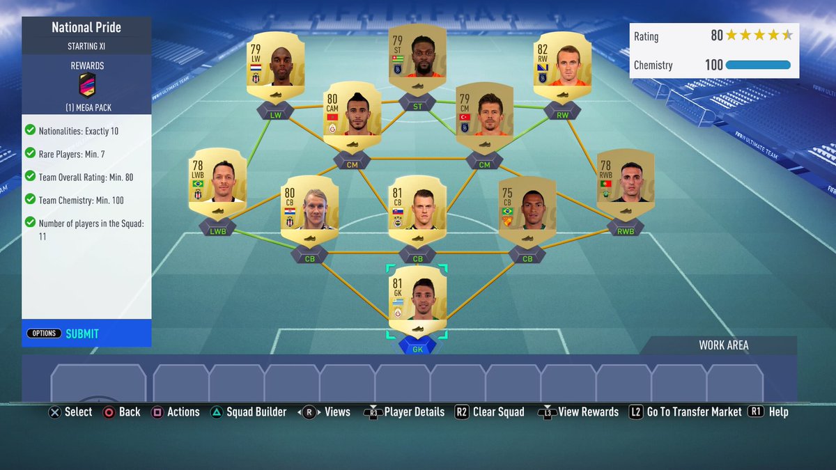 TheFUTSBC's tweet photo. FIFA19 #ProfitableSBC
- Advanced: Hybrid Nations
- Team: National Pride
- Cost: 9,000
- 4 Position Changes
- Reward: Mega Pack
- Coin Value of Pack: 35,000 https://t.co/eaVJtRJR99