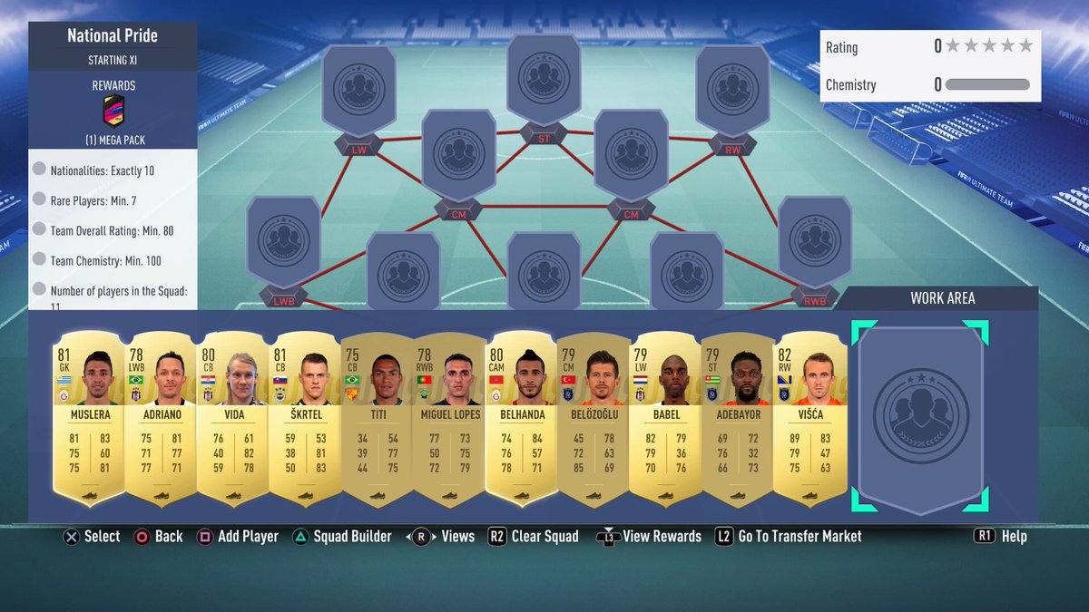 TheFUTSBC's tweet photo. FIFA19 #ProfitableSBC
- Advanced: Hybrid Nations
- Team: National Pride
- Cost: 9,000
- 4 Position Changes
- Reward: Mega Pack
- Coin Value of Pack: 35,000 https://t.co/eaVJtRJR99