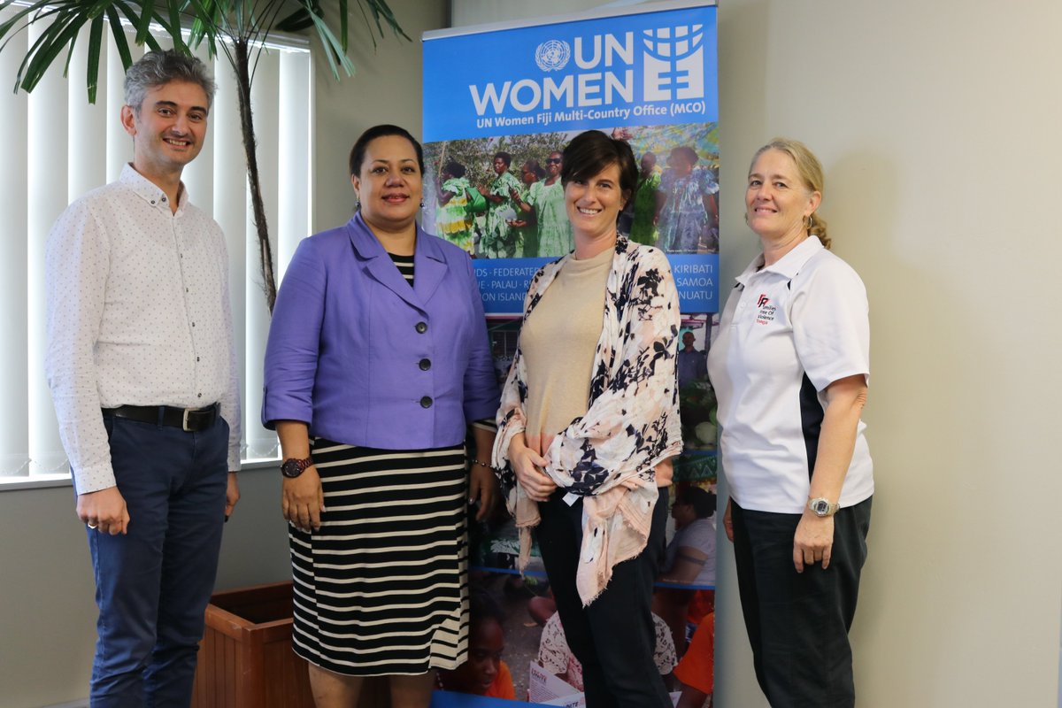 Happy to have <a href="/PolotuPaunga/">Akanesi Polotu F Paunga</a>, Director – Women’s Affairs Division <a href="/mialgtonga/">Ministry of Internal Affairs</a> &amp; Sue Anderson - Families Free of Violence program at <a href="/UN_Women/">UN Women</a> #Fiji office for a great planning &amp;coordination meeting on how to synergize joint efforts in ending violence against women in #Tonga #EVAWG