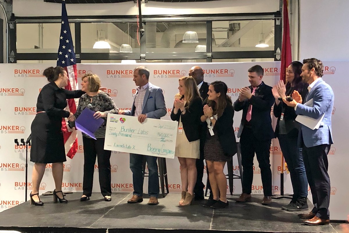 Wow- thanks to <a href="/Boeing/">The Boeing Company</a> for a $60,000 grant for <a href="/BunkerLabsPHL/">Bunker Labs PHL</a> launch labs program! #BunkerLabsPHL