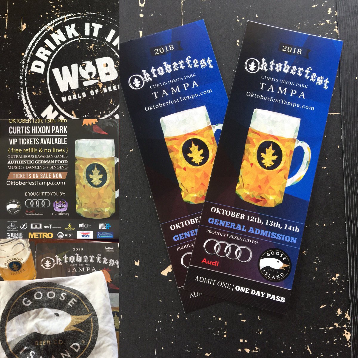 Join us at <a href="/wobbrandon/">WOB - Brandon</a> for a ticket drop promo w/<a href="/GooseIsland/">Goose Island Beer Co.</a>! Get a pint of 312 Urban Wheat + receive (1) GA ticket to the Fest #BeerIsGood