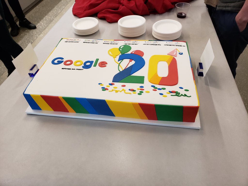 kwiller's tweet photo. Happy 20th Birthday @Google ! Great to see some old friends like @therealfitz &amp; @brittonp at the Chicago office to celebrate! https://t.co/QfcbXESwKq