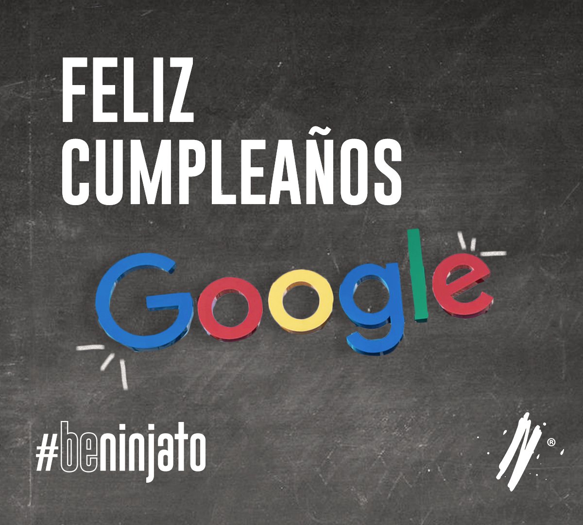 ninjatobtl's tweet photo. El consentidos, preferido y mas querido de todos... Cumple años hoy 🎉
Feliz cumpleaños G O O G L E 🎈🎈.

#BeNinjato #HappyBirthday #Google #20 #Thursday #Marketing #Mkt https://t.co/x852G3DoFf