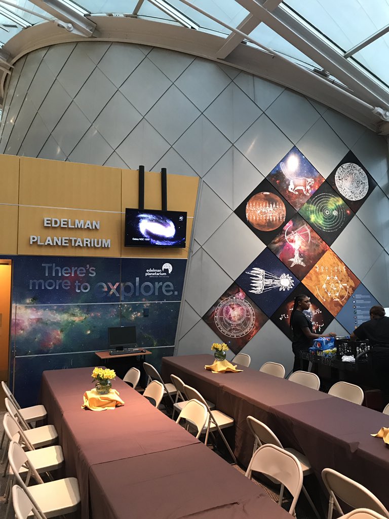 johngizis's tweet photo. Beautiful Edelman Plantetarium at Rowan awaits the evening portion of Stars and Screen #StarsScreen https://t.co/5Qkw3ml8co