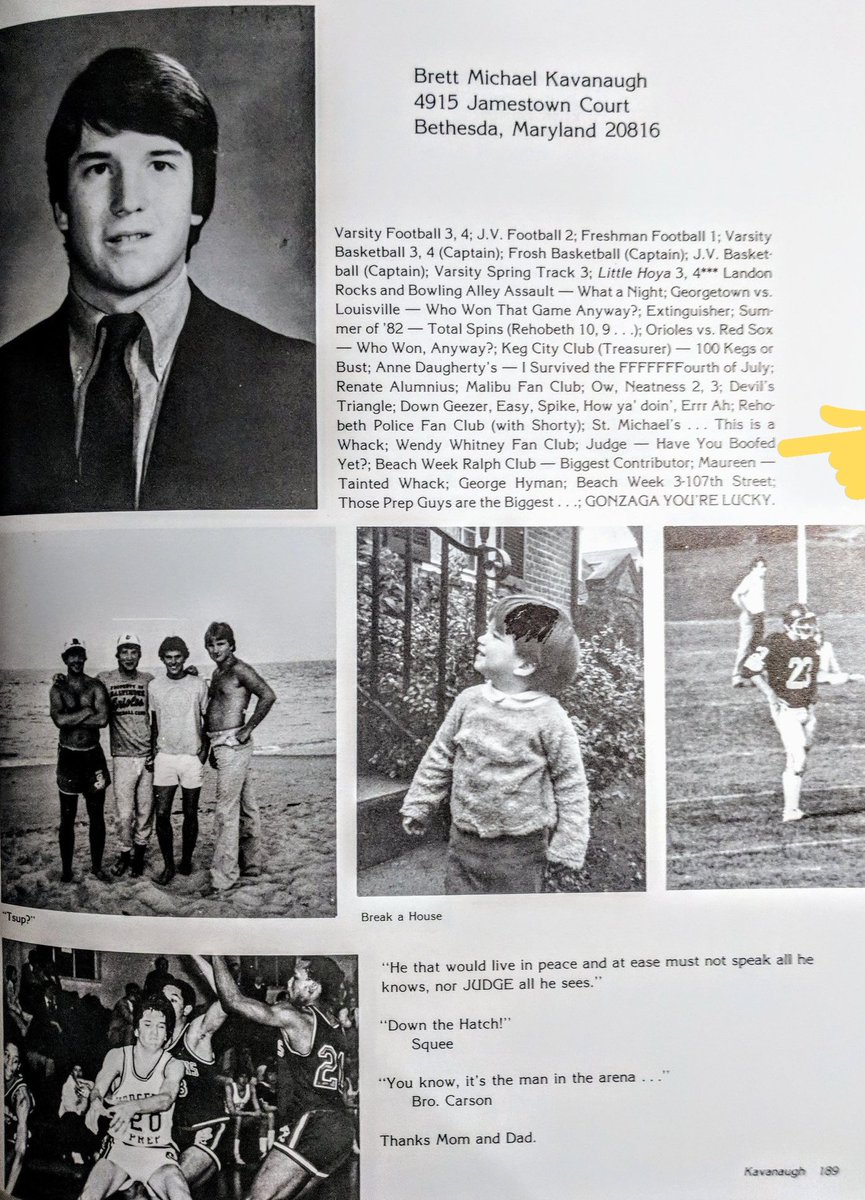 Only4RM's tweet photo. #STIPULATED: There are no entries on #Kavanaugh's calendar, that looks "forward" and "backward" in time re events according to him, reading "Tried to rape Chrissy with Judge."
#KavanaughHearings
#VoteNO https://t.co/4AXv1GCy8K
