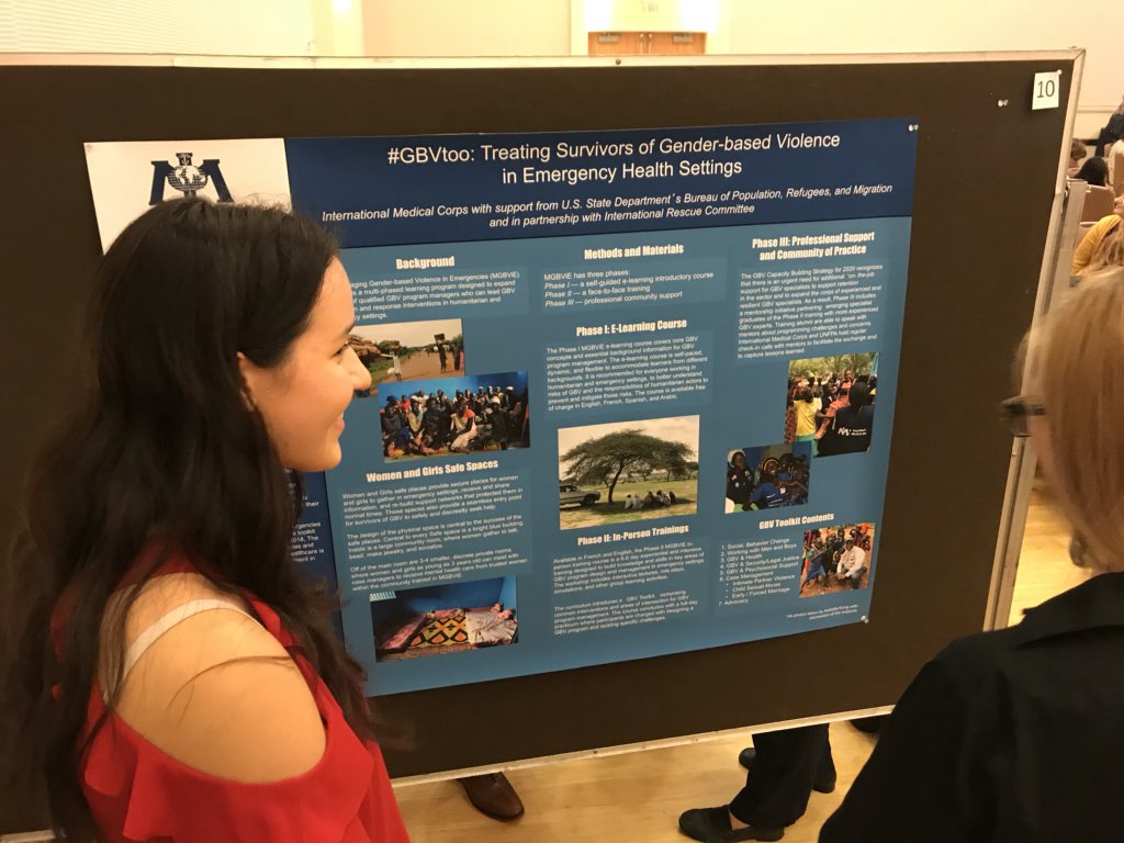 GirlsGoGlobalH1's tweet photo. @TriangleGH So proud to have been part of the afternoon poster session ”#GBVtoo : treating survivors of GBV in emergency settings” #girlsgoglobalhealth https://t.co/tVnhIpdap0
