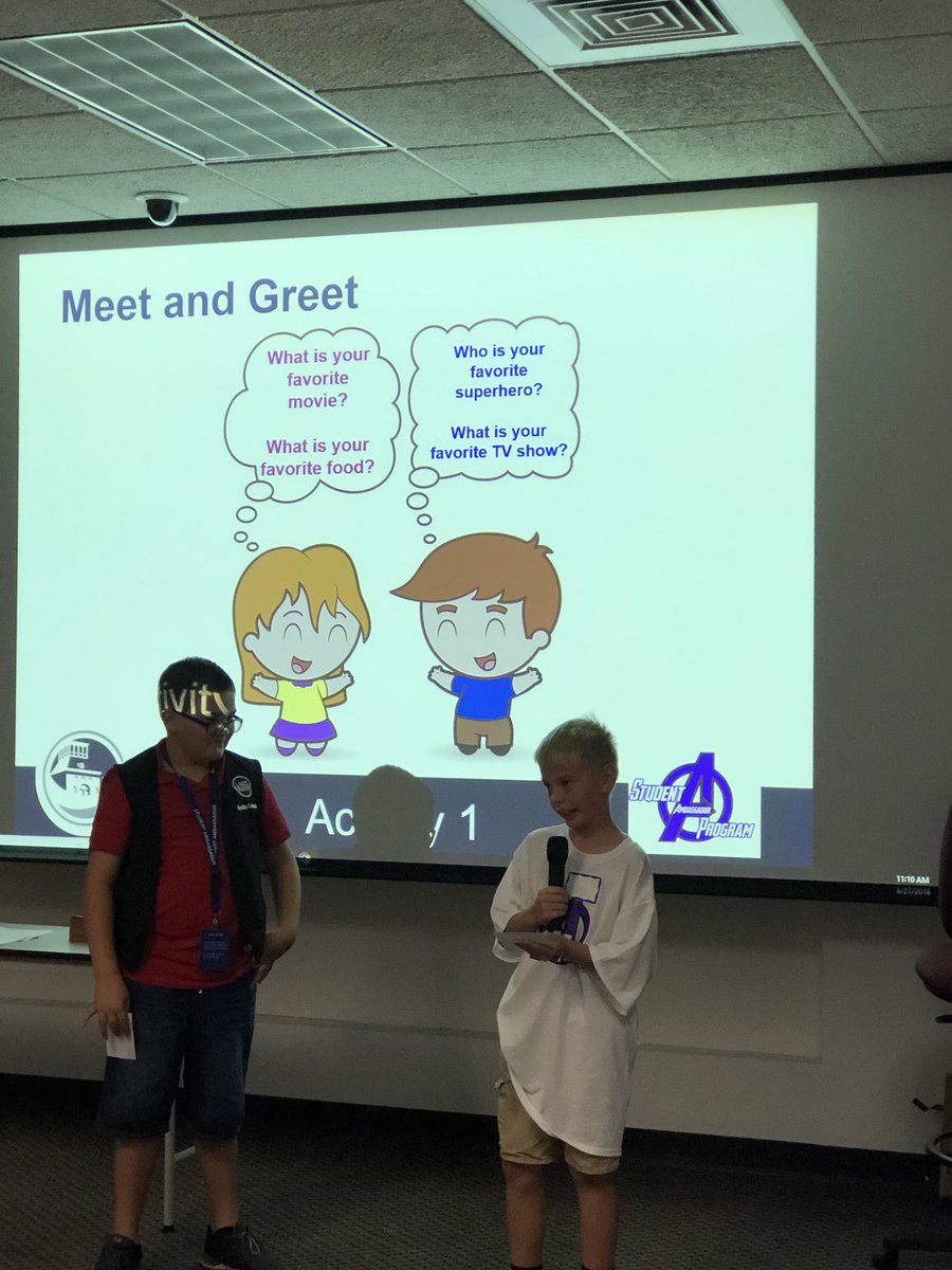 EPISDDoDEA's tweet photo. Our EPISD Student Ambassadors learning how to greet and get to know someone new who comes to their campus! https://t.co/BupmIy7q80