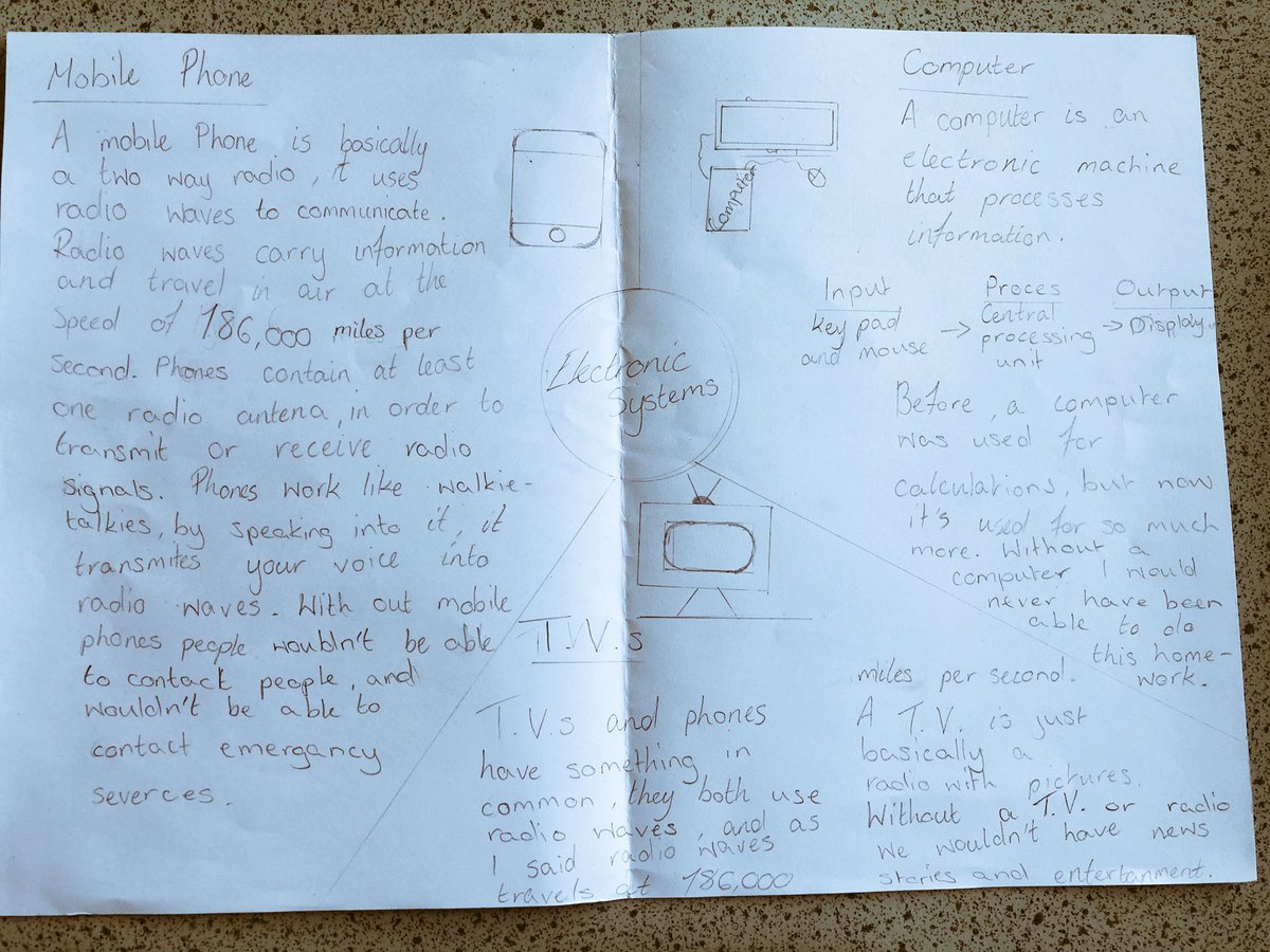 OHara_Biology's tweet photo. Some of the fantastic homework posters from 2A and 2K about everyday electronic systems. Identifying the input, process and output on their posters and giving examples π± π₯ πΊ πΉ #welldoneS2 #fabhomework #greateffort #keepitup ππΌπ https://t.co/F6qPxl9G6m