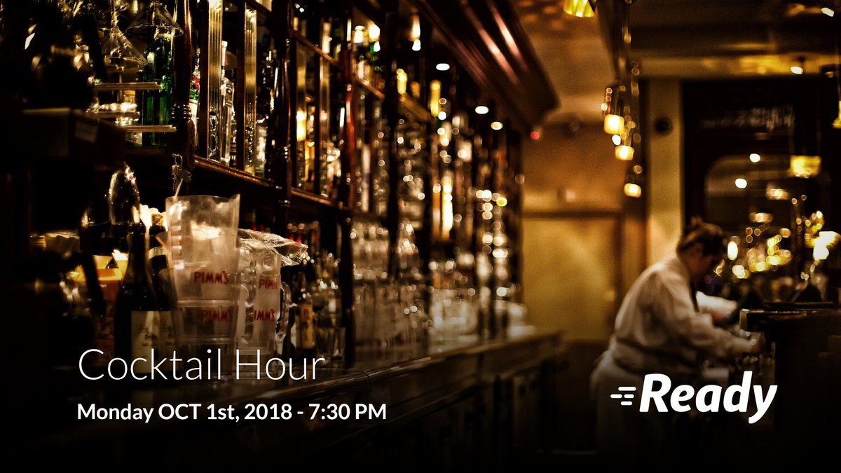 Are you attending @FSTECEvent? If so #Ready will be hosting a #cocktail hour after the reception on Oct 1st @ 730. Join us for a few drinks &amp; learn about our food service mobile tech in a 'no pressure' environment #justDrinksAndLearning navi@readytopay.com
