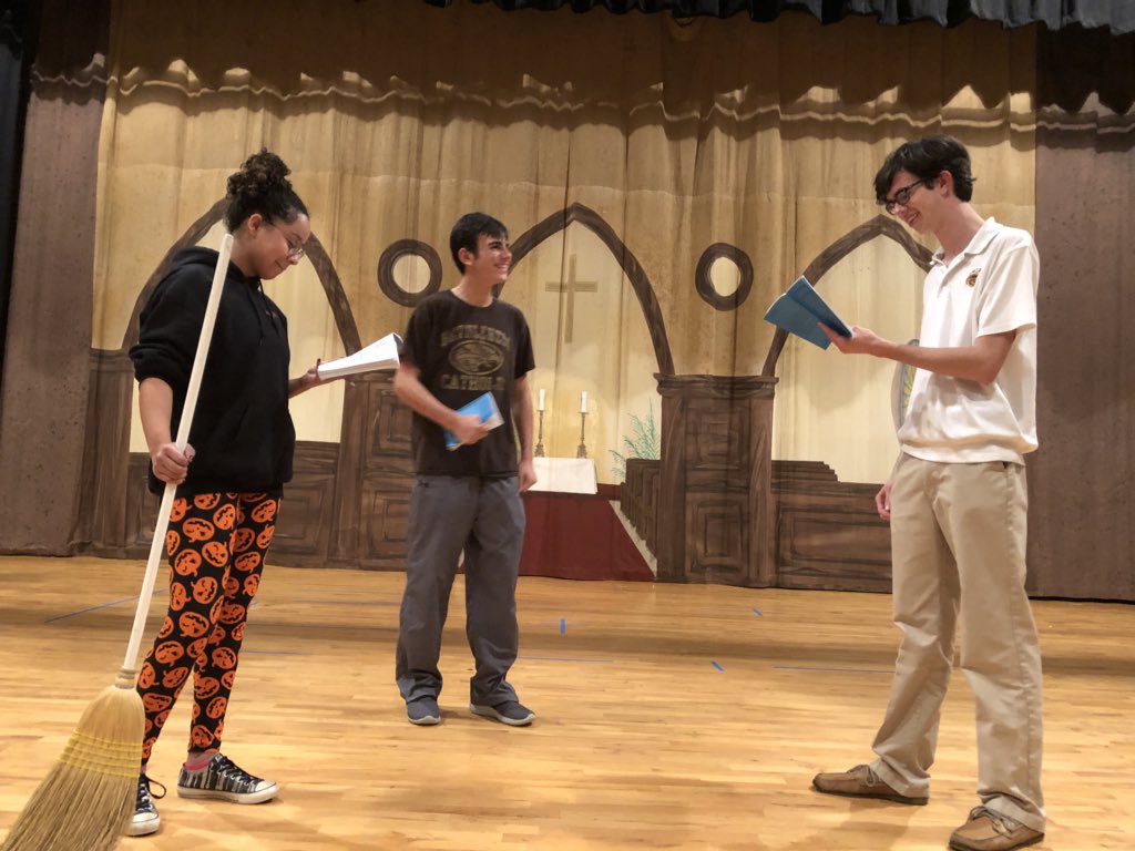 beca_theater's tweet photo. The cast of “The Diviners” are hard at work! 
Performances: 11/9 (7pm), 11/10 (7pm), and 11/11 (2pm). Tickets are available at the door!

Check back for more updates on the cast and crew! https://t.co/ic2lqaEYBT