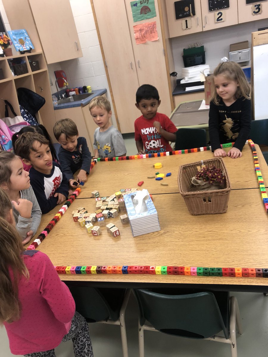 SLRMRSSB's tweet photo. Math is everywhere! “It’s a seven!” “What is a seven anyway?” “How many blocks fit around the table?” “More than 40! “I made a 4!” #mathfdk #measurementfdk #teamwork #problemsolvingfdk https://t.co/V5NVHGjHtC