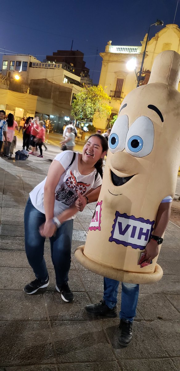 VihvirMas's tweet photo. Qué te pareció la idea? 😁💡
El viernes paseamos con este gran muñeco, realizando prevención y concientización sobre #vih e infecciones de transmisión sexual por las calles de #Salta.
Agradecemos al Programa provincial de VIH, ITS y Hepatitis virales.Salta! https://t.co/cZu0v31BtT
