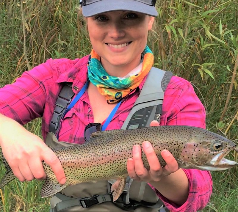 bigyflyco's tweet photo. Big Y customer, Brittney, with a beautiful rainbow from somewhere in Idaho. Nice work, Brittney! #TightLines #NetFishAndChill #FlyFishing #TheTugIsTheDrug https://t.co/CVeXIQy5ui