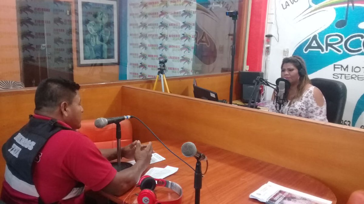 BomberosTena's tweet photo. #comandanciaCBT esta en 
@RadioArcoiris10
 para socializar la programacion por el dia del bombero ecuatoriano https://t.co/YXoRNAKHQN