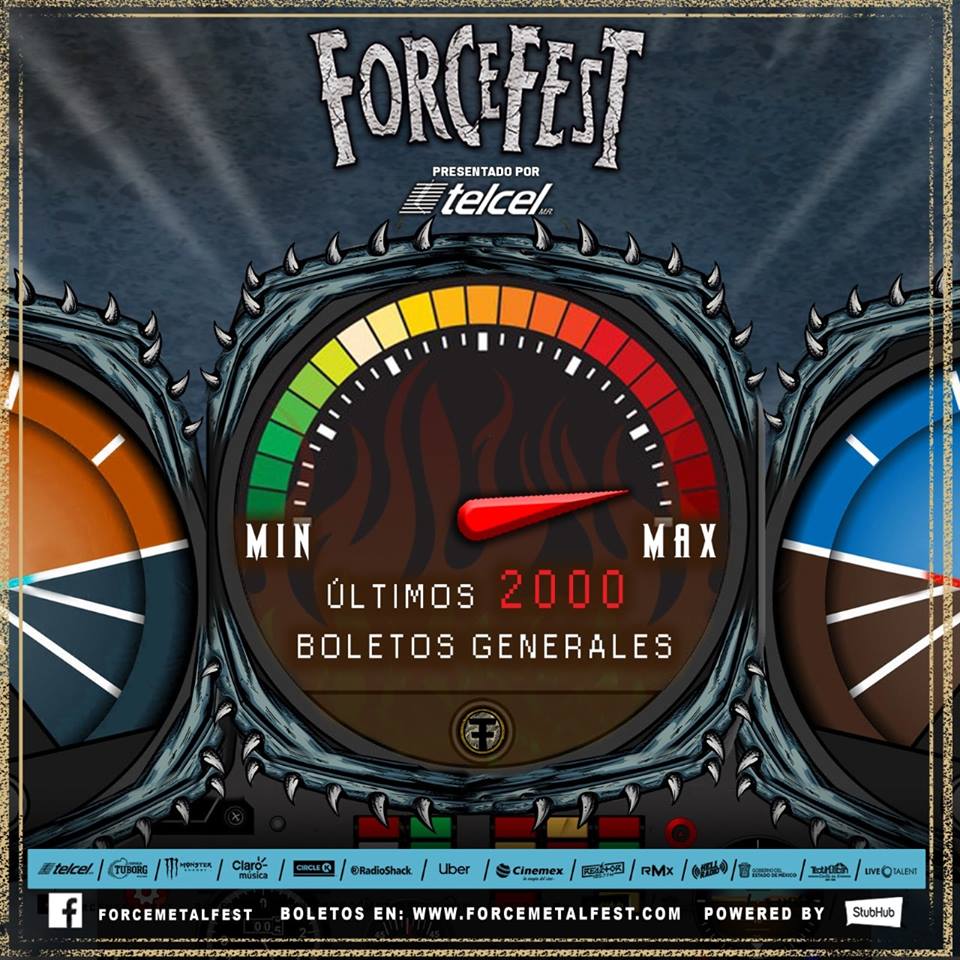 OficialDecibel's tweet photo. ¡PAREN LAS PRENSAS! @forcefestival se encuentra en la recta final para la venta de boletos en ZONA GENERAL y se anuncia que quedan... ¡2,000 entradas para esa áreal.
La cuenta regresiva indica que restan 8 días para el inicio de la #ExperienciaForce. https://t.co/MxGZiuuQtG