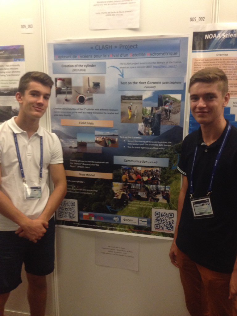 Impressive student project work in #stem on show at <a href="/CNES/">CNES</a>  #25ypra / #ostst meeting. Great effort!