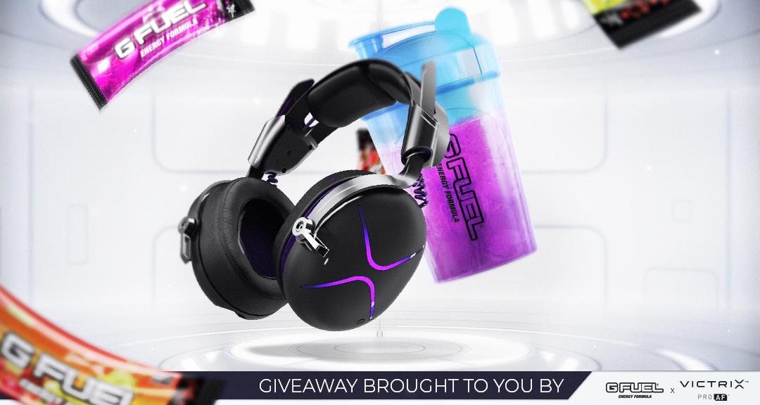GFuelEnergy's tweet photo. 🎧🚨 GIVEAWAY ALERT 🚨🎧

We’ve teamed up with our great friends from @VictrixPro to bring you all a nifty little #GFUEL x #ProAF Giveaway!!! Get involved today! 

👇 “RT” + “CLICK BELOW” TO ENTER 👇

ENTER HERE: https://t.co/uSt1Qf1WrO  👈😎🎧 https://t.co/pUjqxwUewb