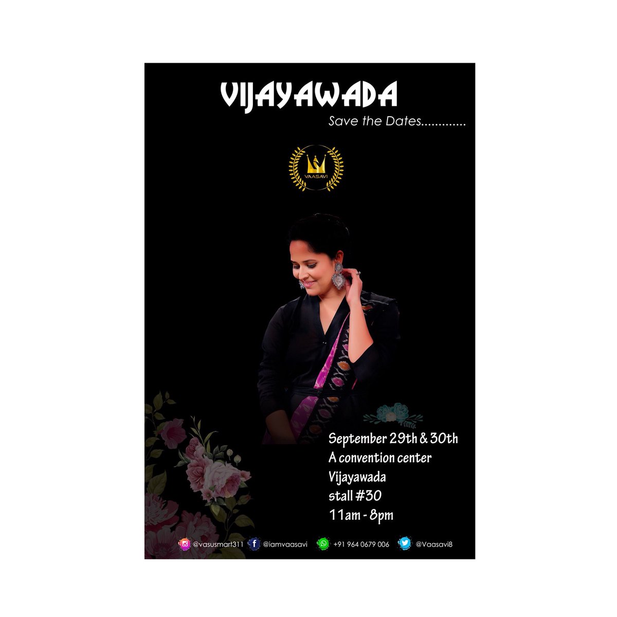Vaasavi8's tweet photo. Let’s make the weekend more memorable 😍
1 day to go☺️

September 29th &amp; 30th #A Convention #vijayawada https://t.co/Tuxu80Gbih