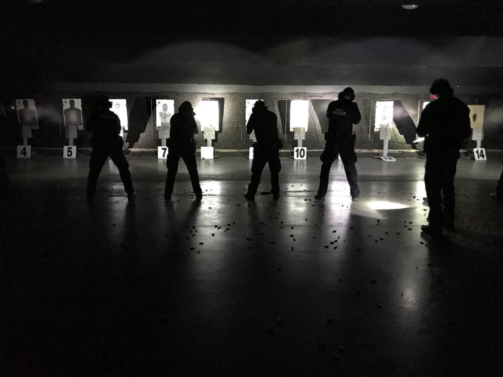 joindpd's tweet image. Final day of rifle training ends with low light shooting. A majority of firearms encounters occur in dim lighting. @deltapolice officer safety unit ensures members practice in all conditions!  #targetpractice #realitybasedtraining #communitysafety #forceoptions #LawEnforcement