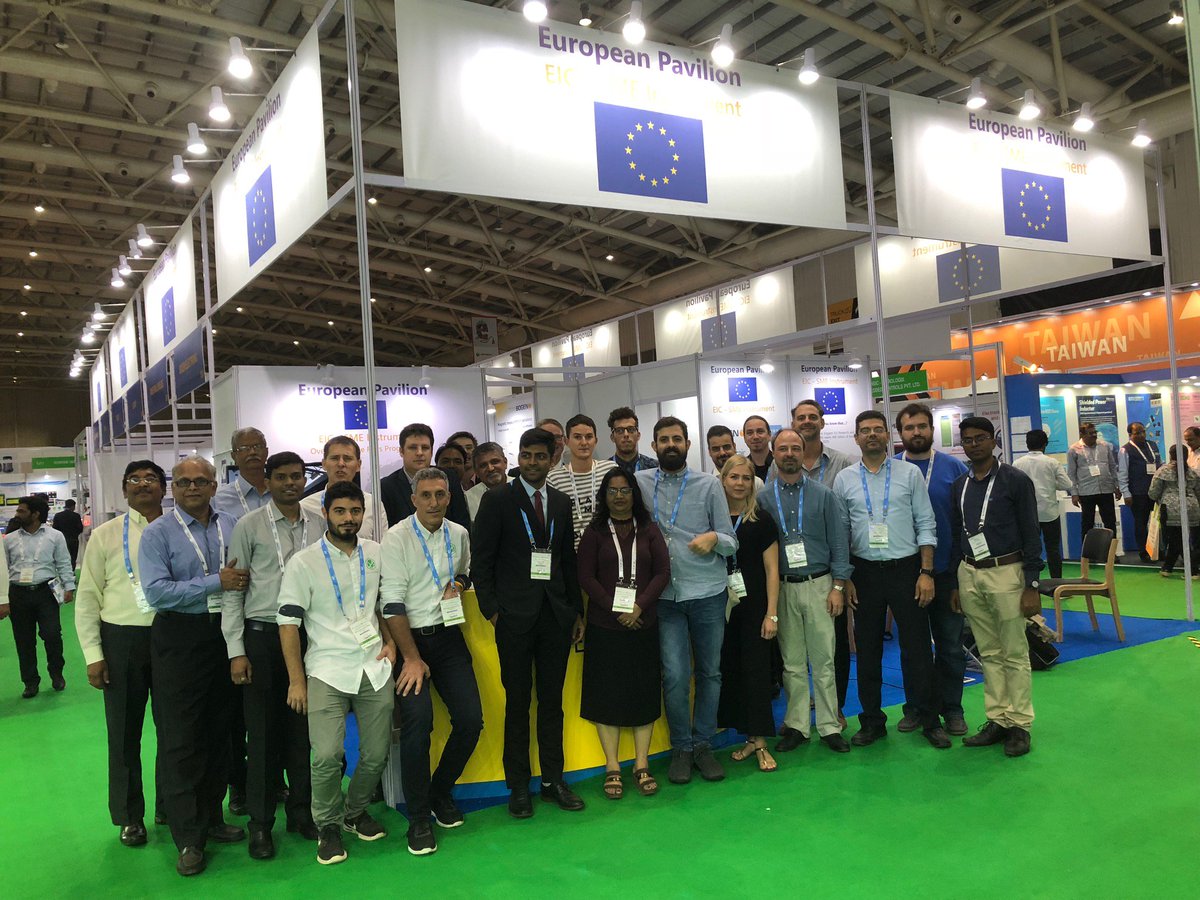 Last day at <a href="/ep_MMI/">electronica India</a> for the 12 #SMEs exhibiting on the #EU Pavilion. Come meet them in Hall 4 booth EI100 to learn more about their innovations. #electronics #epindia2018 <a href="/EU_EASME/">EASME - Executive Agency for SMEs</a> <a href="/mendigutia/">Manuel Mendigutía</a> <a href="/EU_EIC/">EU_EIC_followers</a>