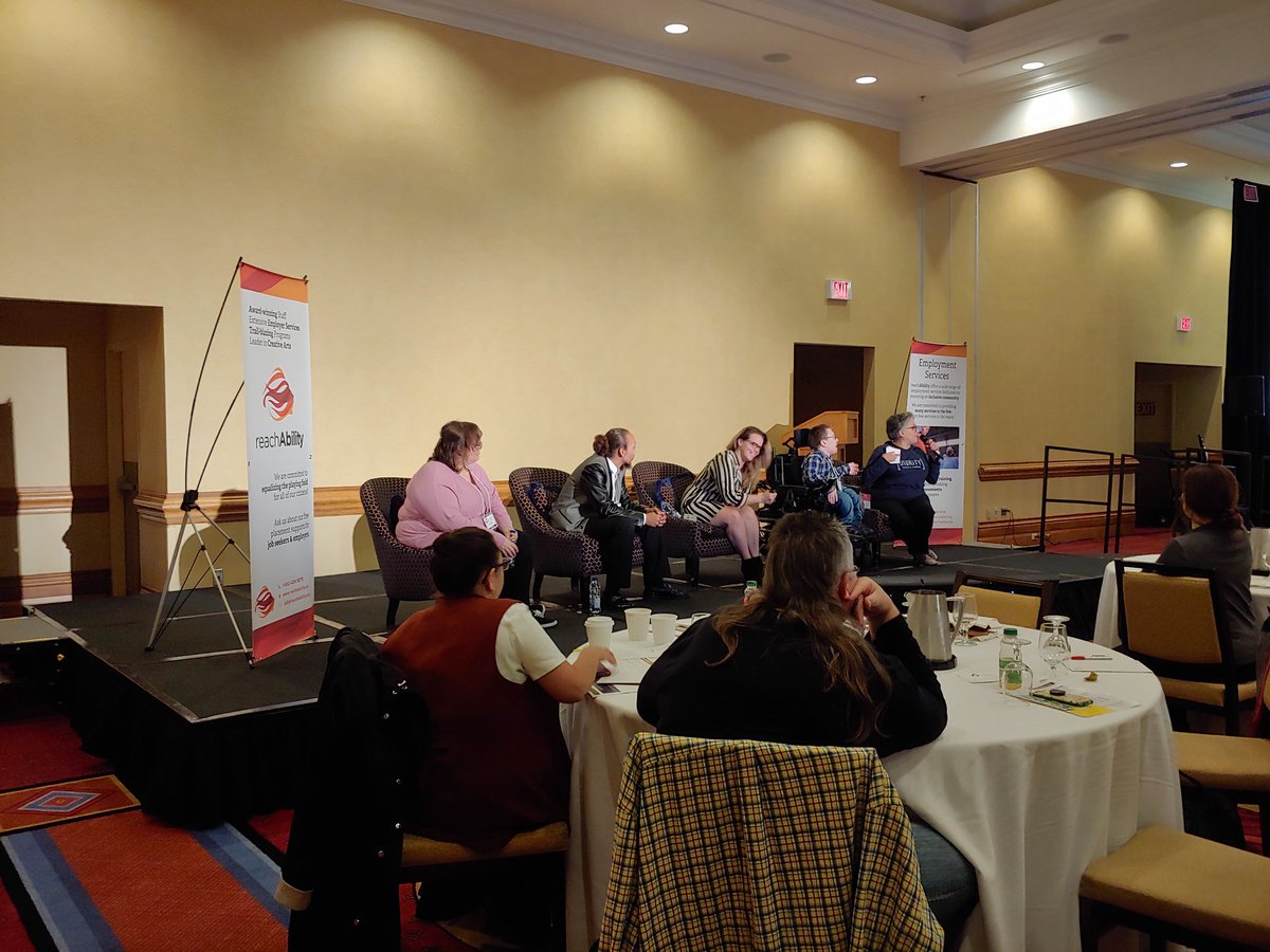 Such a great first day at #AAC2018 

Pictured here is an insightful panel of entrepreneurs & change makers on workplaces that need to design with everyone in mind 

#Halifax
#AccessibleNovaScotia
#AccessibleCanada