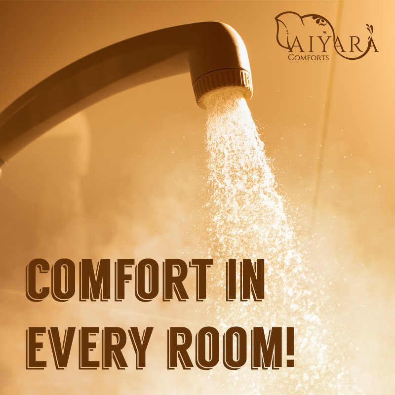 AiyaraComforts's tweet image. Discover true personalized comfort with our dual heating and cooling energy reduction solution. 
#NoGeyser #HydroKit #EnergyEfficient #AiyaraComforts #Bangalore #BusinessHotel