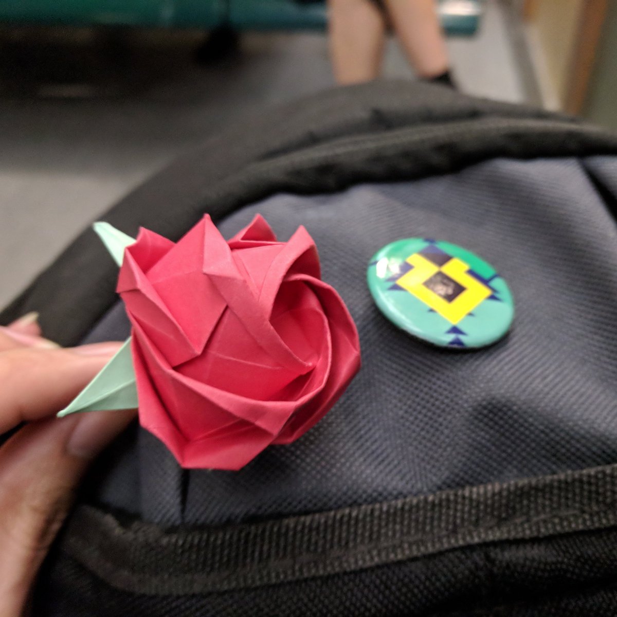 Made an #origami #rose on the ferry.
Then gave it away to a stranger without saying a word, just a smile. xD
#randomactsofkindness #randomactsoforigami