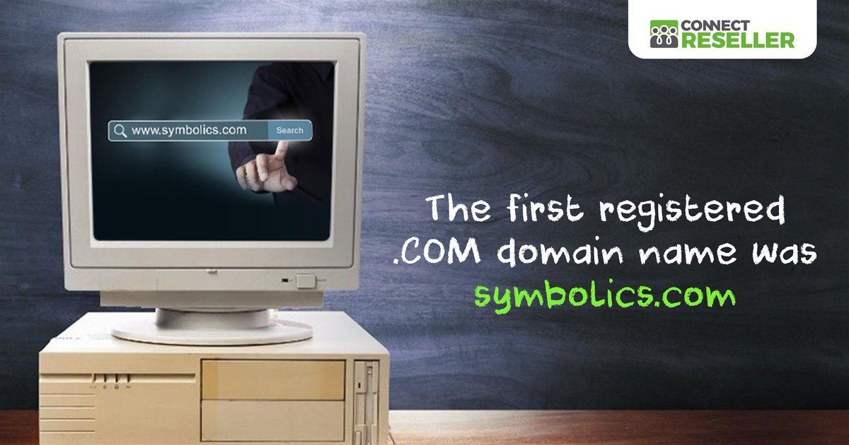 ConnectReseller's tweet image. On March 15, 1985, Symbolics became the first officially registered .COM domain. Symbolics Computer Corporation originally purchased the domain for their pioneering computer development company.

#domainfact #connectreseller #domainname #domainregistration
