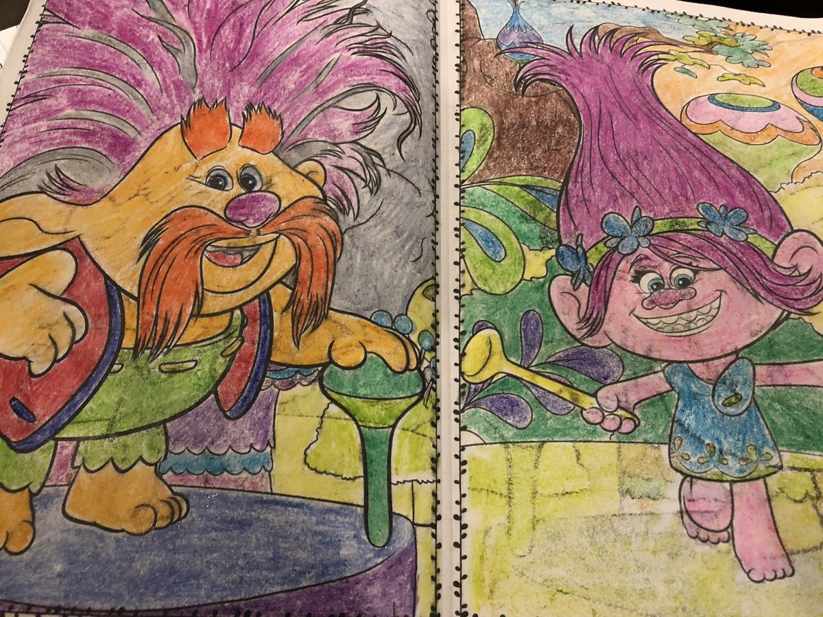 SharonChenTV's tweet photo. Our latest activity for #MomnBug time...Mom might be enjoying it a little too much.
#lovecoloring #sorelaxing #takesmebacktomychildhood #trolls #poppy #mybug #qualitytime #becauselifeisshort #soakingupeveryminute https://t.co/xwkFpFj5Nb