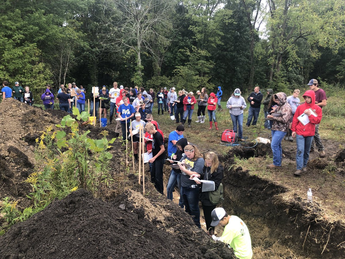 ColdwaterFFA's tweet photo. The Ag Soils Team competed on Wednesday at the District 5 Contest. Overall they placed 13th out of 37 teams. Nathan Schmitmeyer placed 34th, and Lauren Vagedes placed 36th  out of 218 individuals. Congrats  to all! https://t.co/c7599FY90P