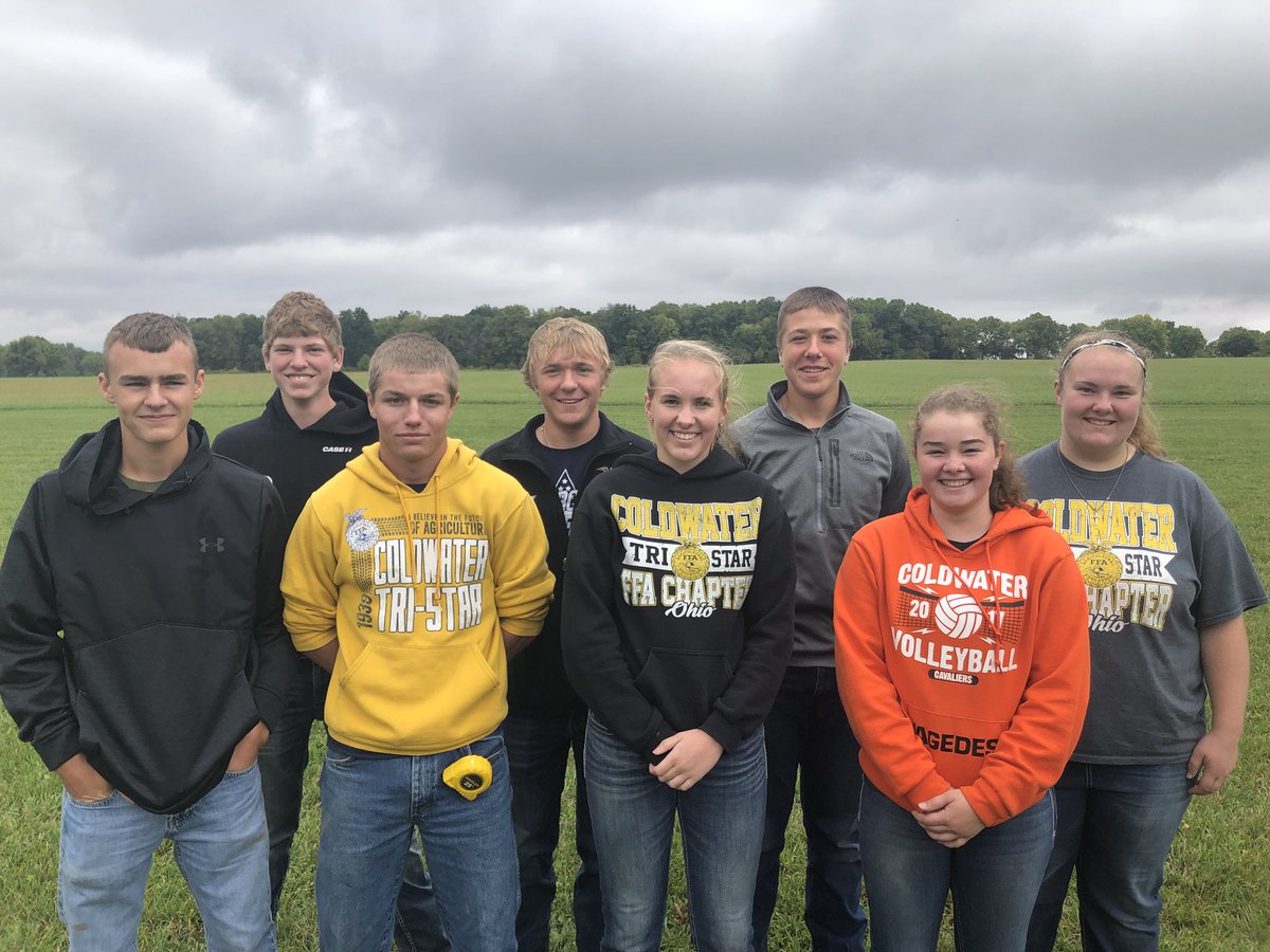 ColdwaterFFA's tweet photo. The Ag Soils Team competed on Wednesday at the District 5 Contest. Overall they placed 13th out of 37 teams. Nathan Schmitmeyer placed 34th, and Lauren Vagedes placed 36th  out of 218 individuals. Congrats  to all! https://t.co/c7599FY90P