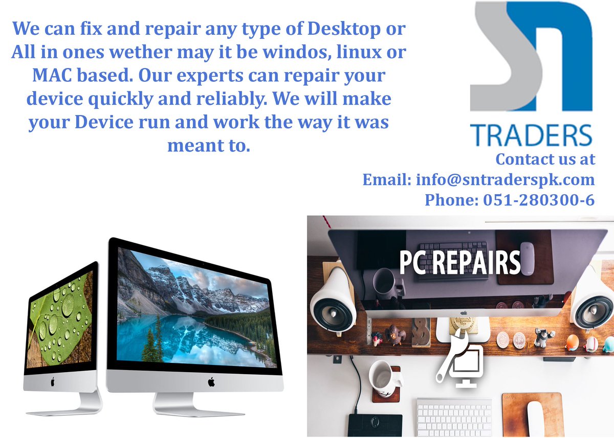sncomputer's tweet photo. Come to Office in Blue area, or contact us at any time for further information.
.
#laptop #repair #sales #SNTRADERS #Islamabad #Bluearea https://t.co/Q2zoeoUXkQ