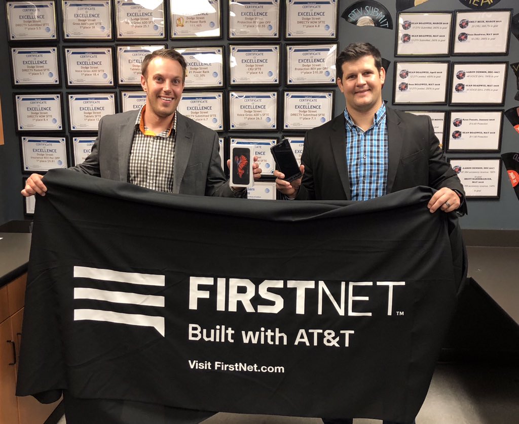 kobyatwork's tweet photo. Just switched another agency over to AT&T FirstNet. The only true first responder network built by first responders for first responders. 60+ more phones are now on FirstNet! #wolvesofdodgestreet #POWERCentral @TurnerKenney @bpeterson407 @BrianWest_NP @fjdevereux @AaronATT1 https://t.co/gYPIvmybOs