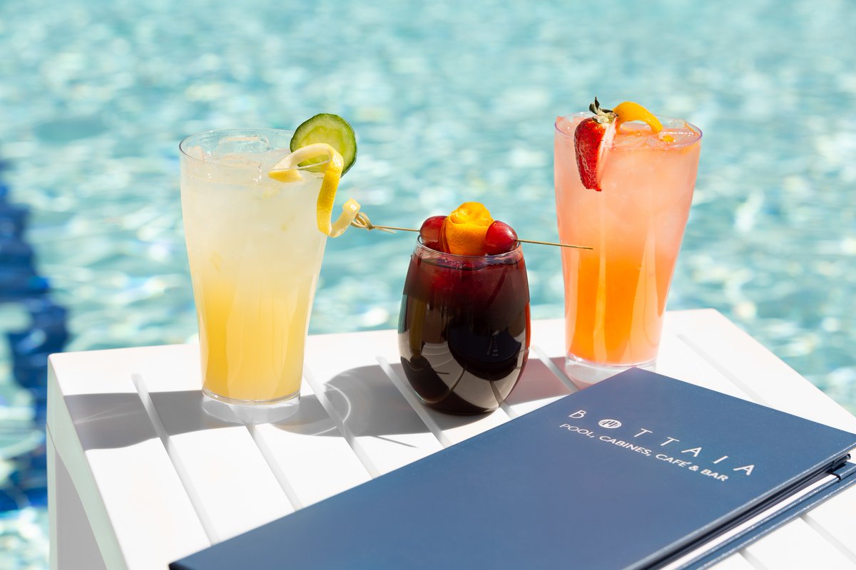 bottaiawinery's tweet photo. Enjoy refreshing libations poolside from The Pool Café + Cocktail Bar 11-7 Wed - Sun…. #BOTTAIAWinery https://t.co/BNxadVas7m