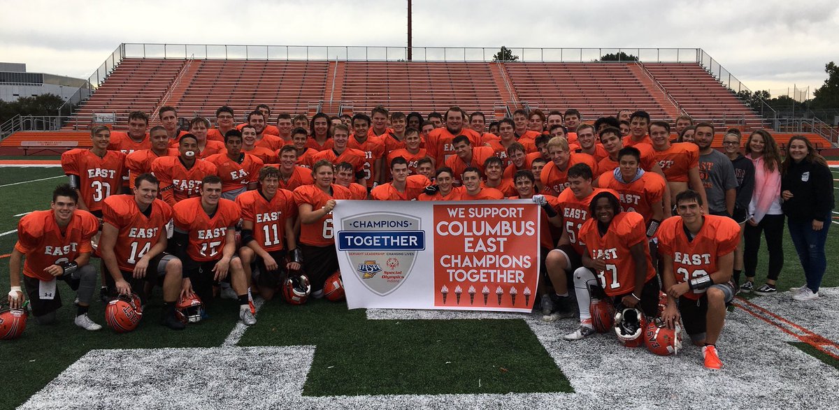 Columbus East Football and Women’s Soccer supports Champions Together!!! <a href="/CehsUnified/">CEHS Unified Track</a> <a href="/CEHS_Soccer/">CEHS Women's Soccer</a> <a href="/EastOlympiansFB/">Columbus East Football</a>