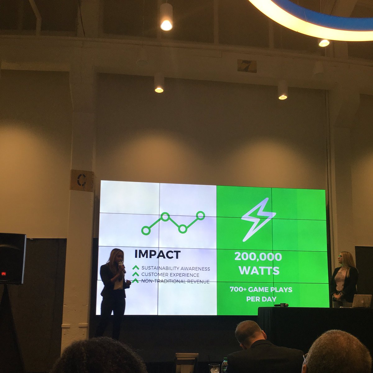 ATLairport's tweet photo. #ATLThinks solutions for creating renewable energy with passenger footsteps all involve installing special tiles that convert kinetic energy to watts of electricity ⚡️ we’re excited for different games and competitions to generate more steps + more energy! #GreeningATL https://t.co/zNf7zInPM0