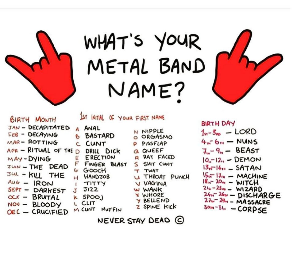 TheHeavyGrass's tweet photo. Brutal Spooj Demon 😂 Tell us your Metal Band Name and tag a friend! #metal #metalhead #metalmemes #metalfun #powermetal #deathmetal #blackmetal #heavymetal https://t.co/iTzPSlw8WE
