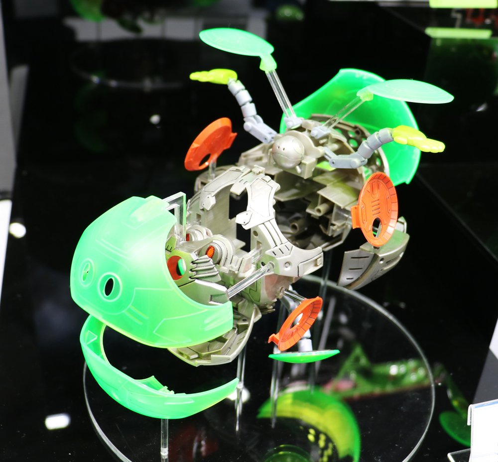 【#ハロ】Figure-rise Mechanics ハロ 
全日本模型ホビーショーにて初展示です！
大河原邦男氏による本商品の制作風景やインタビューをまとめた
スペシャル映像も公開中です！
bandai-hobby.net/site/figureris…
 #全日本模型ホビーショー