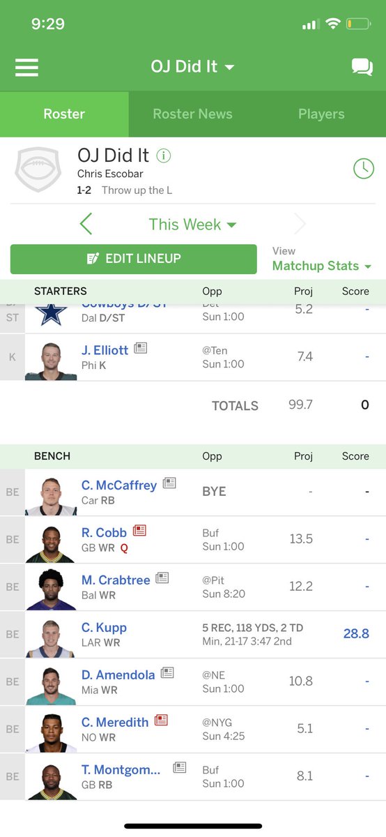 C_AEscobar's tweet image. I’M FUCKING SICK #FantasyProblems