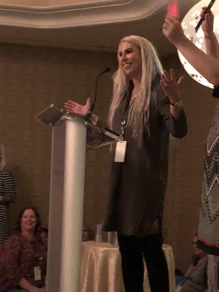 Susannah_Nix's tweet photo. Listening to @RachVD giving an inspiring keynote to open #RAM2018 https://t.co/GgzVvGival