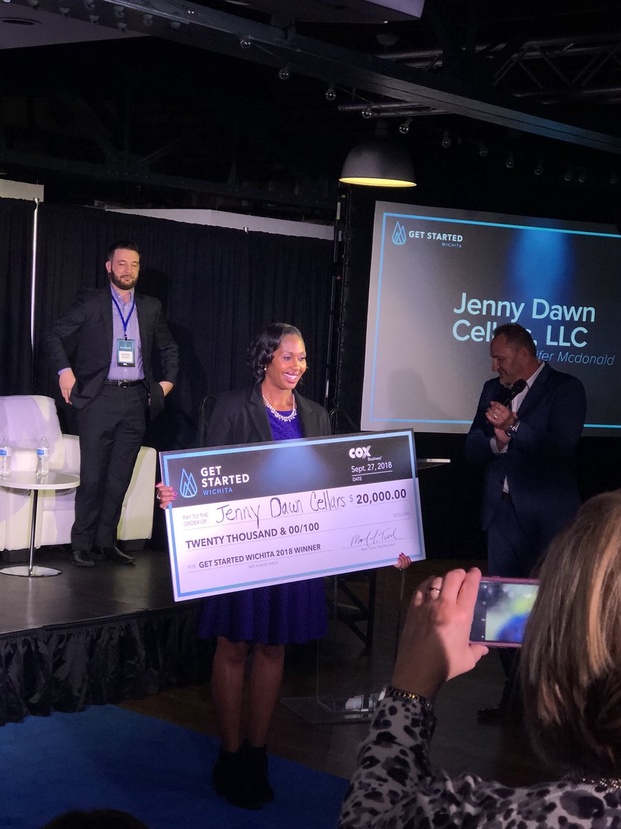 UVSTechnology's tweet photo. Congratulations to @jennydawncellar!! Winner of 2018 #getstartedwichita https://t.co/tLi8i4Fsjz