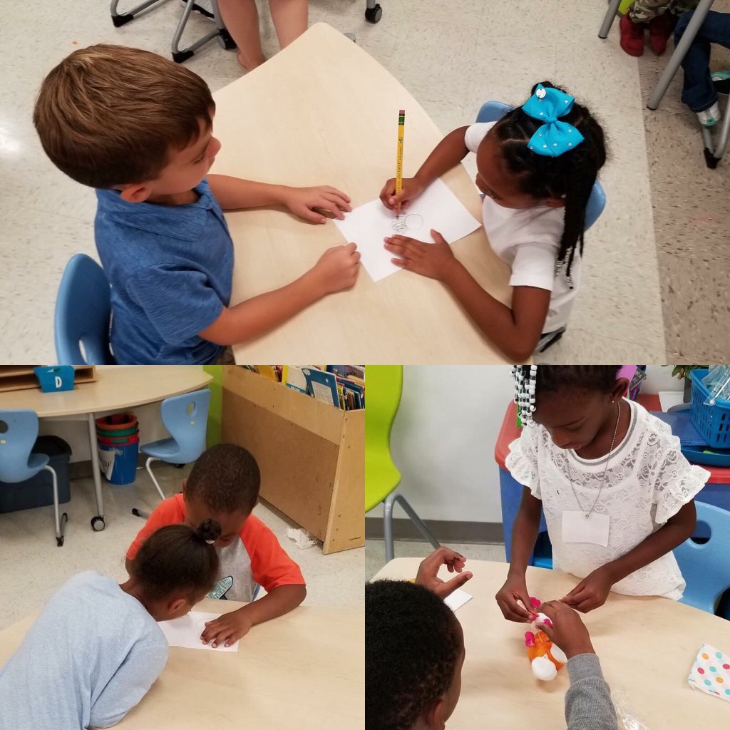 cdpilger's tweet photo. Today @DSASTEM, Mrs. Guthrie’s K class learned about the design process and what engineers do! They made their first plans sharing one paper and one pencil. They reaally had to communicate with each other to make their plans! #dsarocks #nnpsstem #nnpsproud https://t.co/KxhvBfwfvX