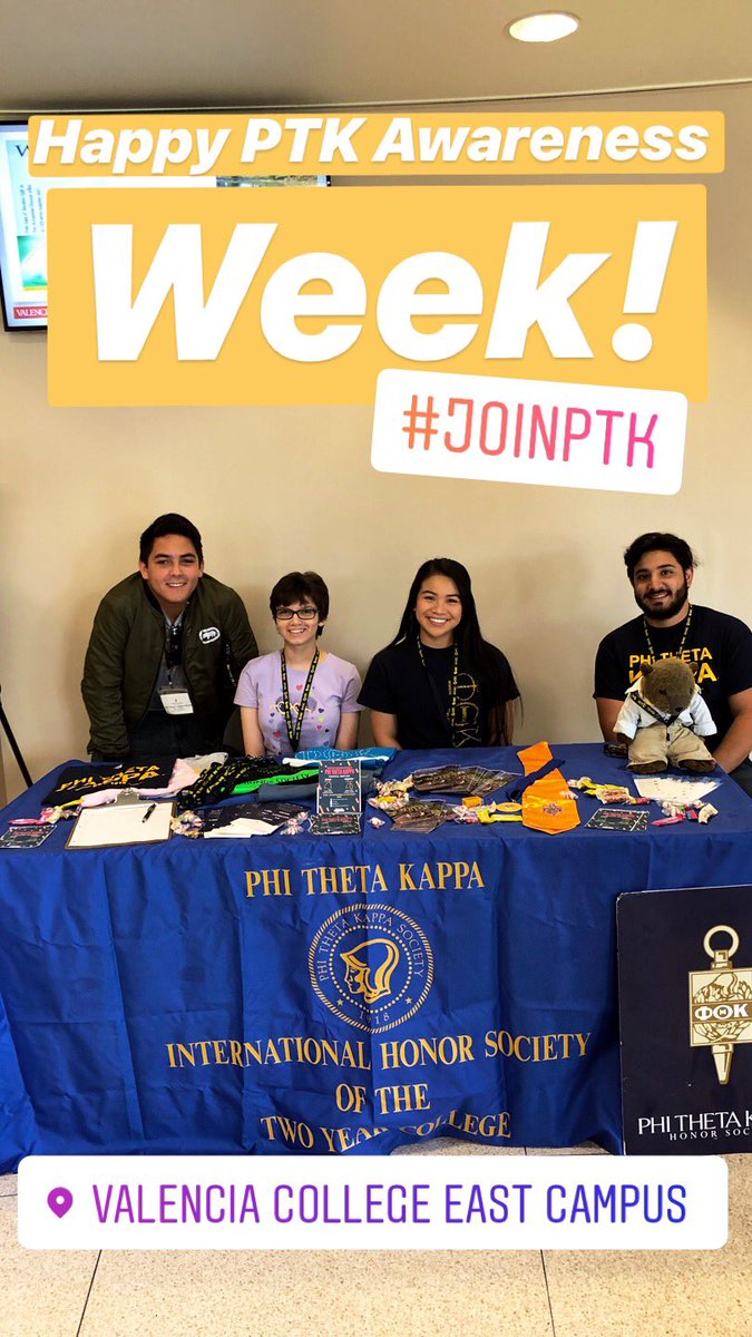 AGOPTK's tweet photo. 💙PTK Awareness Week💛
Goal: Recruit 100 new members and make Phi Theta Kappa known on campus and in the community. 

Throughout the week, AGO hosted their first general meeting, introduced College Project &amp; HIA, tabled on campus and supported Chi Epsilon #OttersInAction #JoinPTK https://t.co/HV2D68PND8