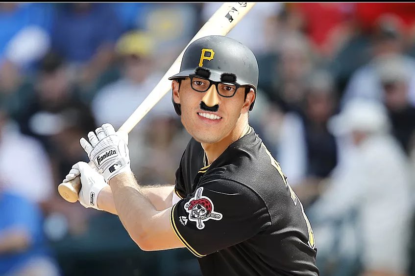 BobbyBinGBWI's tweet photo. BREAKING: Pirates announce pinch hitting rookie Tristian Jelnich will make his major league debut for the team this inning. #Cubs #Brewers #ThisIsMtCrew https://t.co/g3kHoWeX3F