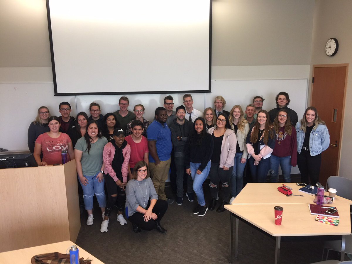 ulethime's tweet photo. We had an amazing opportunity to have @amandaschewaga come into our class room and give us a very informative presentation on marketing #ulethime #uleth #weareime #beime #applyime https://t.co/HKr9O0ZTQS
